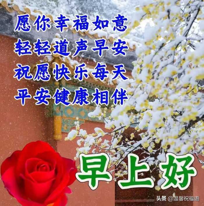 2023年12月21日周四早上好，精选早安暖心祝福图片带字问候语录